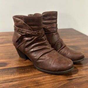 🤩Baretraps Ankle Boots Brown leather Women's Size 9
